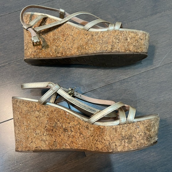 Kate Spade Platform Wedge Sandals Talanse - Size 7 - Picture 5 of 9